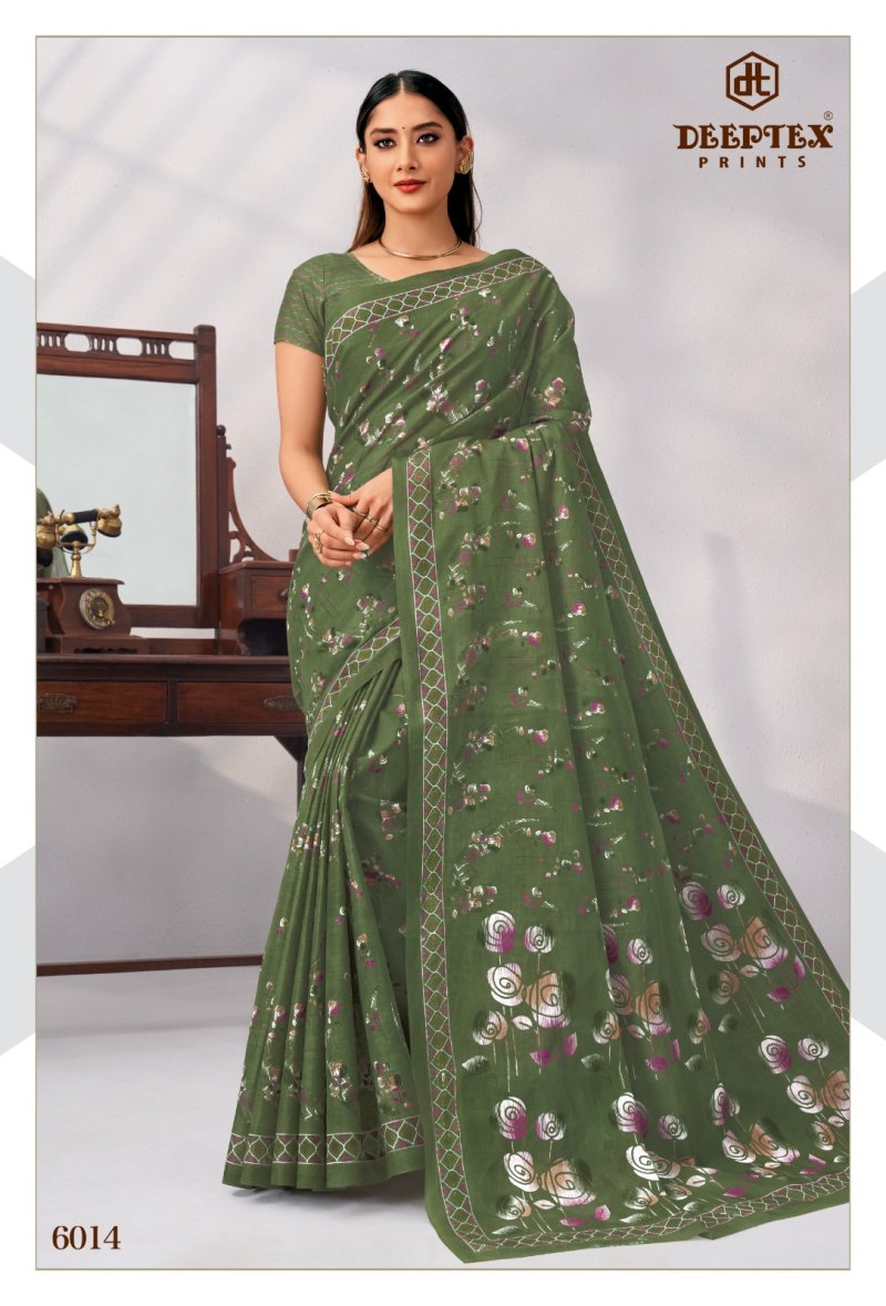 Mother India Vol 60 By Deeptex Cotton Printed Saree